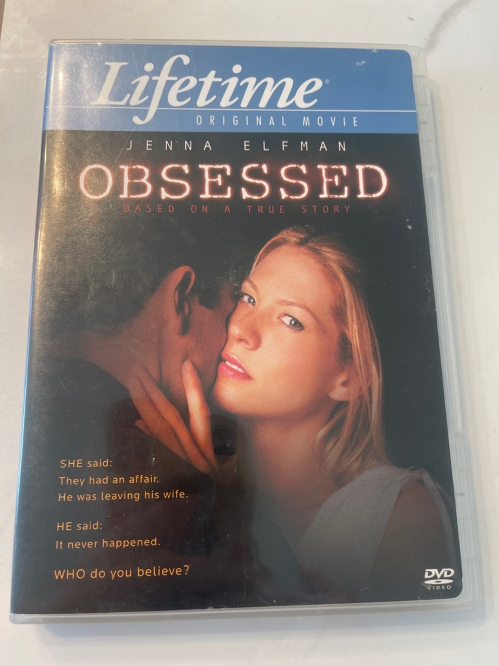 Lifetime Original Movie - Obsessed (DVD) Blue & Black Cover